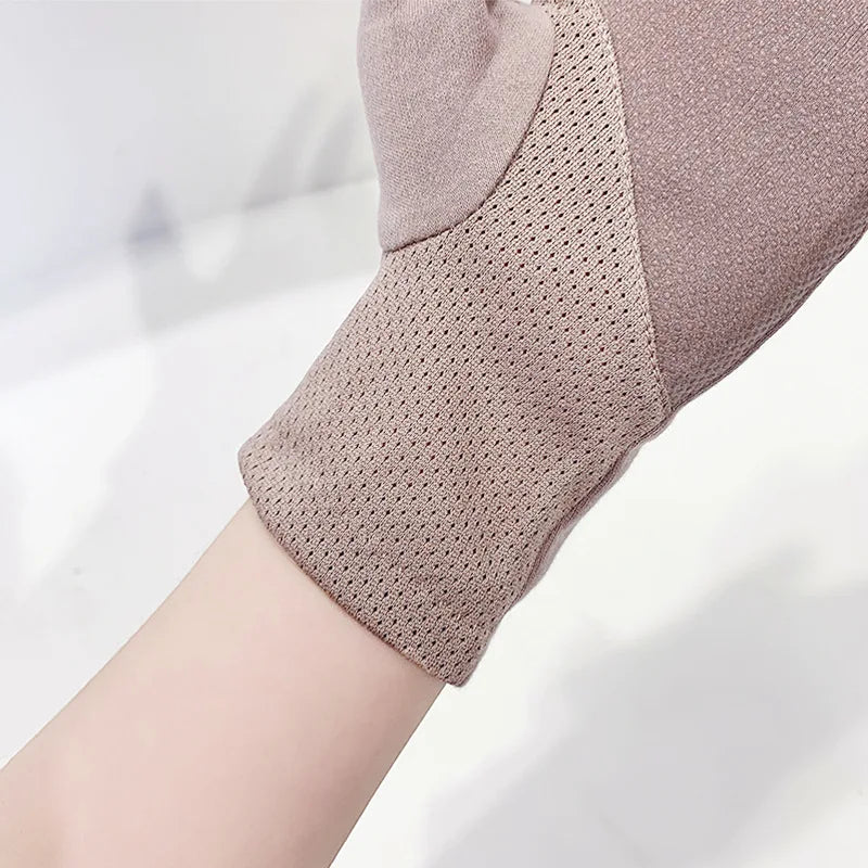 Manicure Gloves for Women Summer UV Protection Driving Anti-Tanning Cycling Lady Shopping Running Breathable Anti-Slip Gloves