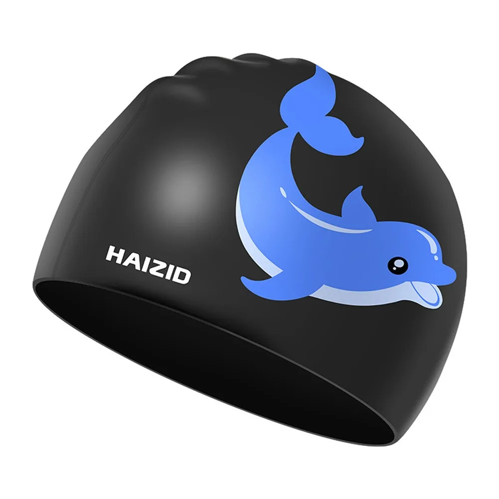 Swimming Accessories Silicone Swimming Cap Elastic Waterproof Diving Cap Lightweight Long Hair Bathing Cap Natatorium