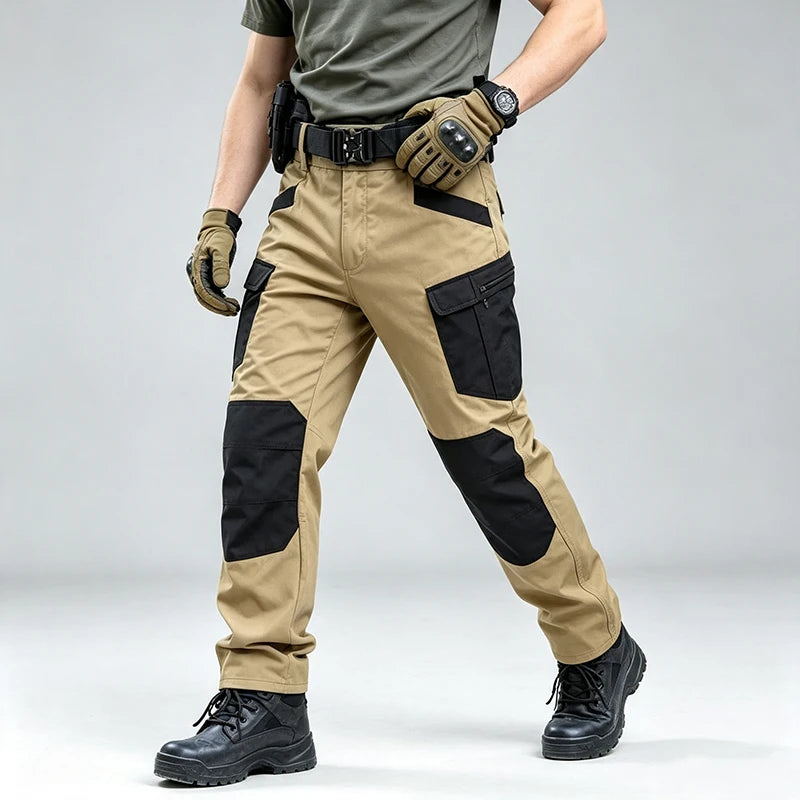 Outdoor Work Tactical Pants Men Winter Casual Cargo Trousers Waterproof Pant Elastic Hiking Traveling Workwear