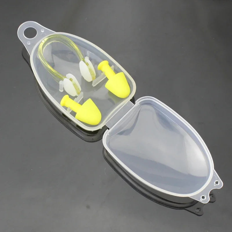 Swimming Nose Clip Earplug Set Professional Waterproof Swimming Training Protective Equipment Swimming Accessories Spot