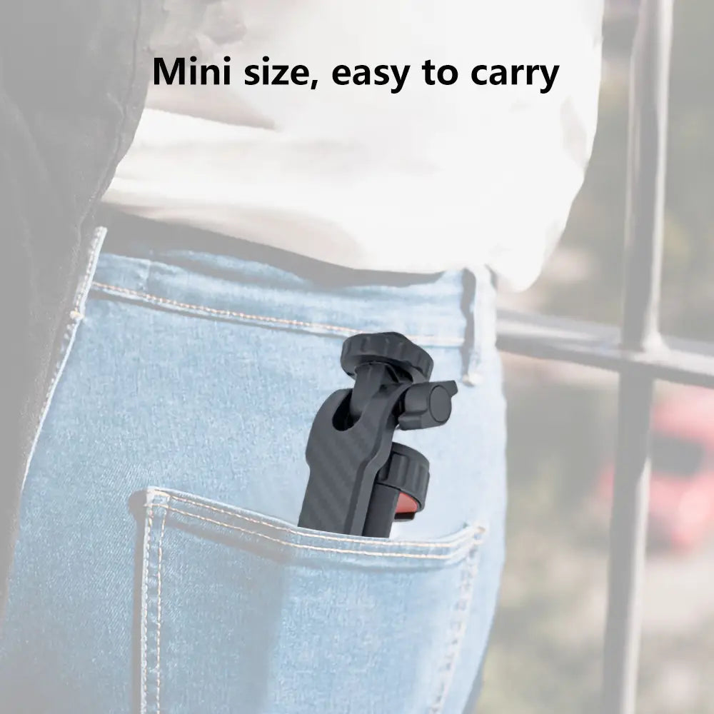 Multi-functional Phone Holder 360° Rotatable Clamp Phone Tripod Mount Rotatable with Dual Cold Shoe Mounts for Smartphone Vlog