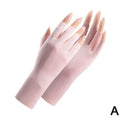 Women Sunscreen Gloves Fingerless Gloves Summer Sunscreen UV Protection Multicolor Gloves Woman Driving Glove Female Touchscreen