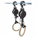New Gymnastics Rings Adjustable Numbered Straps Fitness Strength Training Pull Up Rings Set Exercise Equipment Home Gym Workout