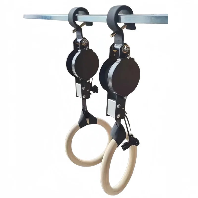 New Gymnastics Rings Adjustable Numbered Straps Fitness Strength Training Pull Up Rings Set Exercise Equipment Home Gym Workout