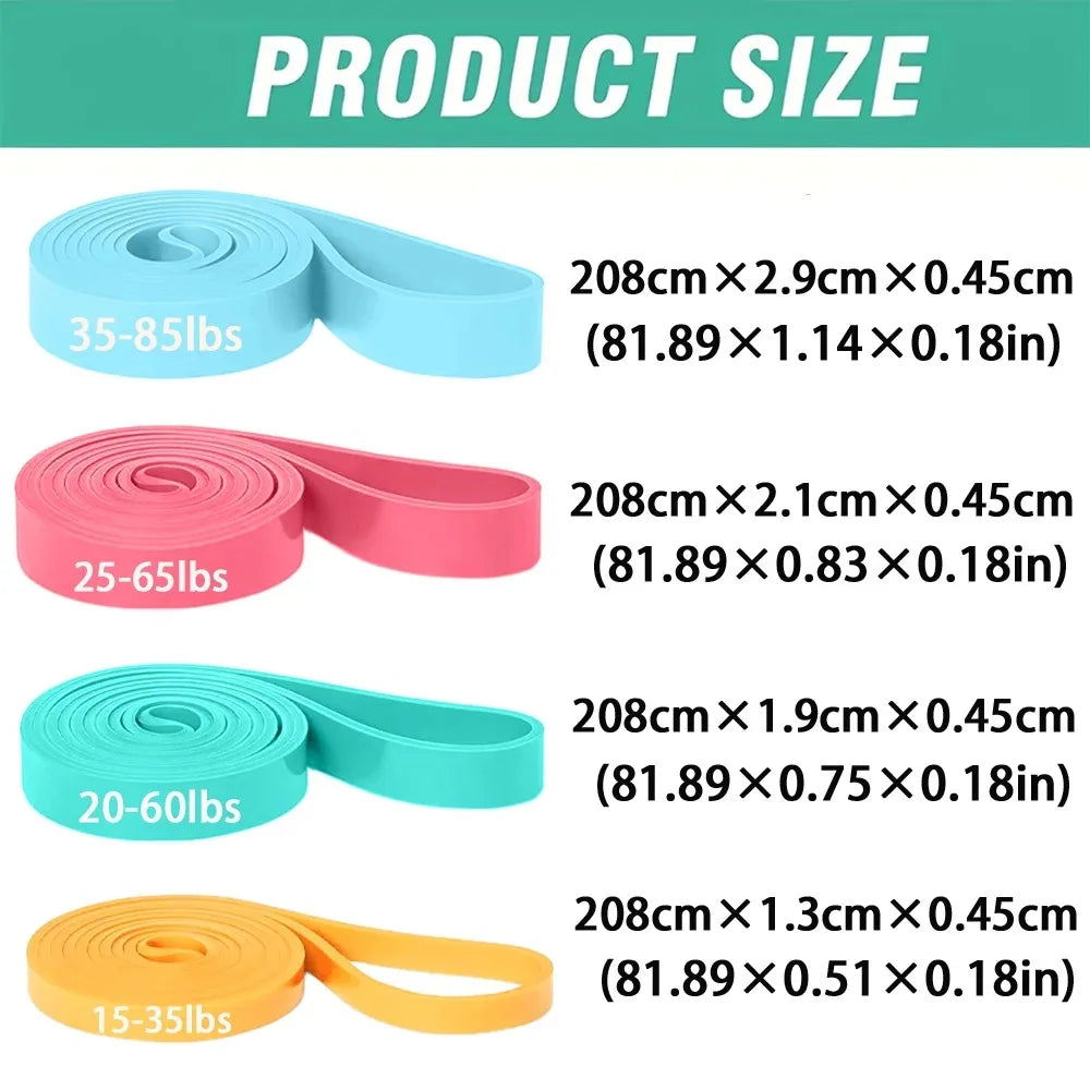 15-85LBS Heavy-Duty High-Elasticity Exercise Band with Accessories Multiple Resistance Levels for Gym,Pilates,Ideal for Beginner