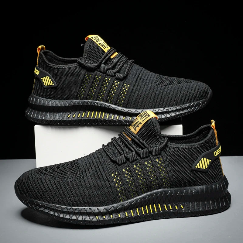 Fashion Sneakers Lightweight Men Casual Shoes Breathable Male Footwear Lace Up Walking Shoe Mens Casual Summer Shoes