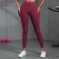 Women Fitness Lenggings With Side pockets Female Full Length Leggings Running Pants Comfortable High Waist Yoga Pants