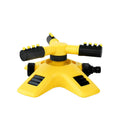 360 Degree Automatic Rotating Lawn Sprinkler 3 Arm Garden Watering Sprayer Large Area Irrigation for Yard Grass