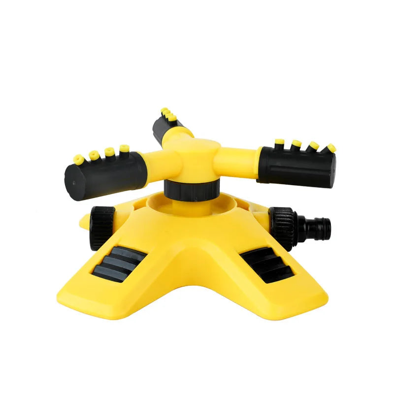 360 Degree Automatic Rotating Lawn Sprinkler 3 Arm Garden Watering Sprayer Large Area Irrigation for Yard Grass