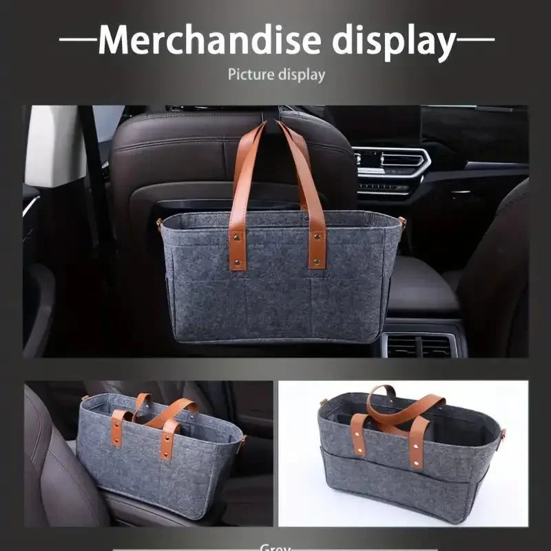 Automobiles Baby Felt Storage Nursery Organizer Basket Infant Diaper Bag with Handle Caddy Changing Nappy Kids Storage Carrier