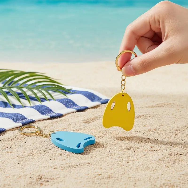 Swimming Keychain Sports Style Keychain Swimming Board Pendant Sports Bag Charm Mini Float Key Holder Summer Gift