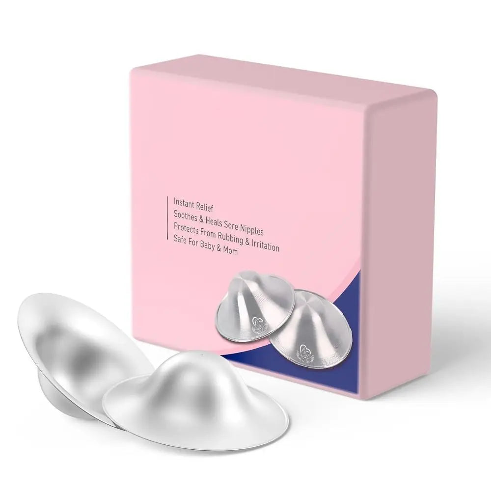 Nipple Shields for Nursing Newborn Breastfeeding Essentials Original Silver Nipple Covers Breastfeeding for Any Mum Soothing
