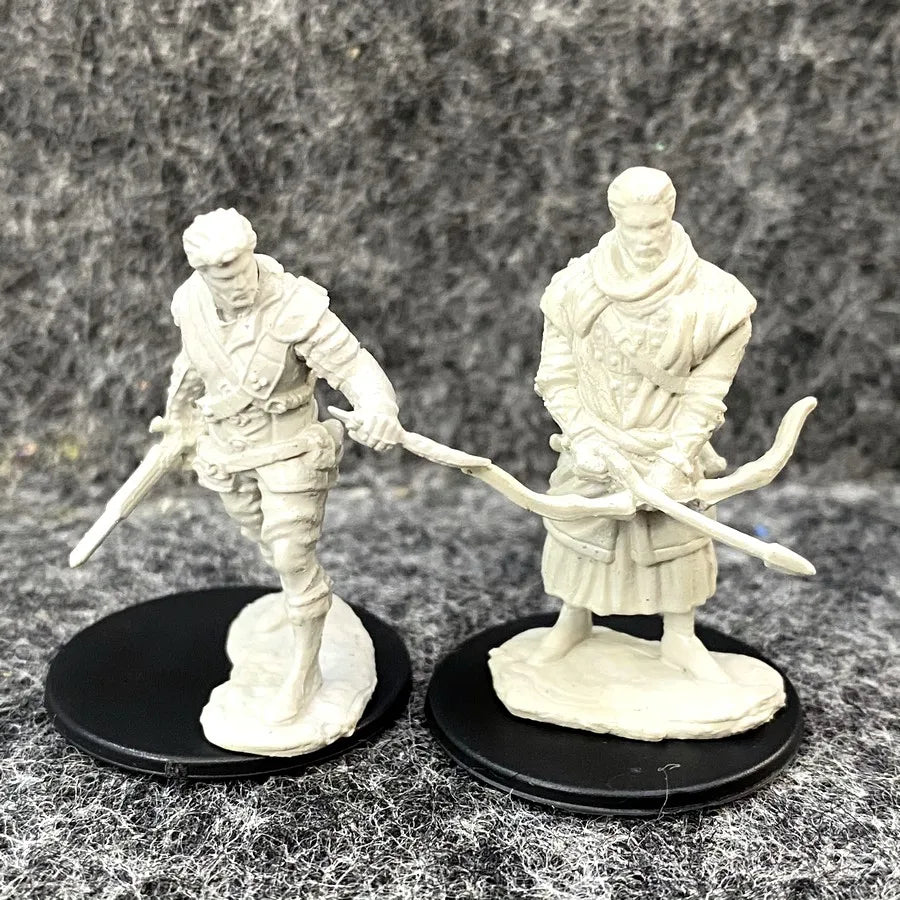 Lot Skeletons Dragonborn Fighter Orc Barbarian Paladin Dwarf Fighter Warlock Miniatures Nolzur's Miniatures Board Game Models