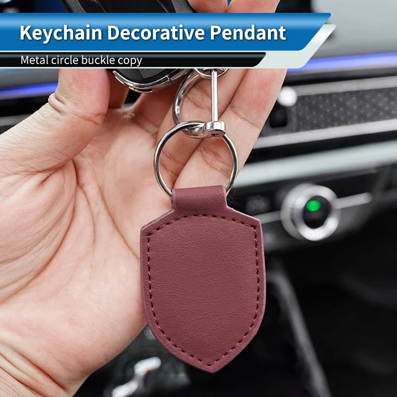 Car logo Shield-shaped Keychain Key Ring Key Organizer Clip Decoration Accessories Fashion Trend Elements
