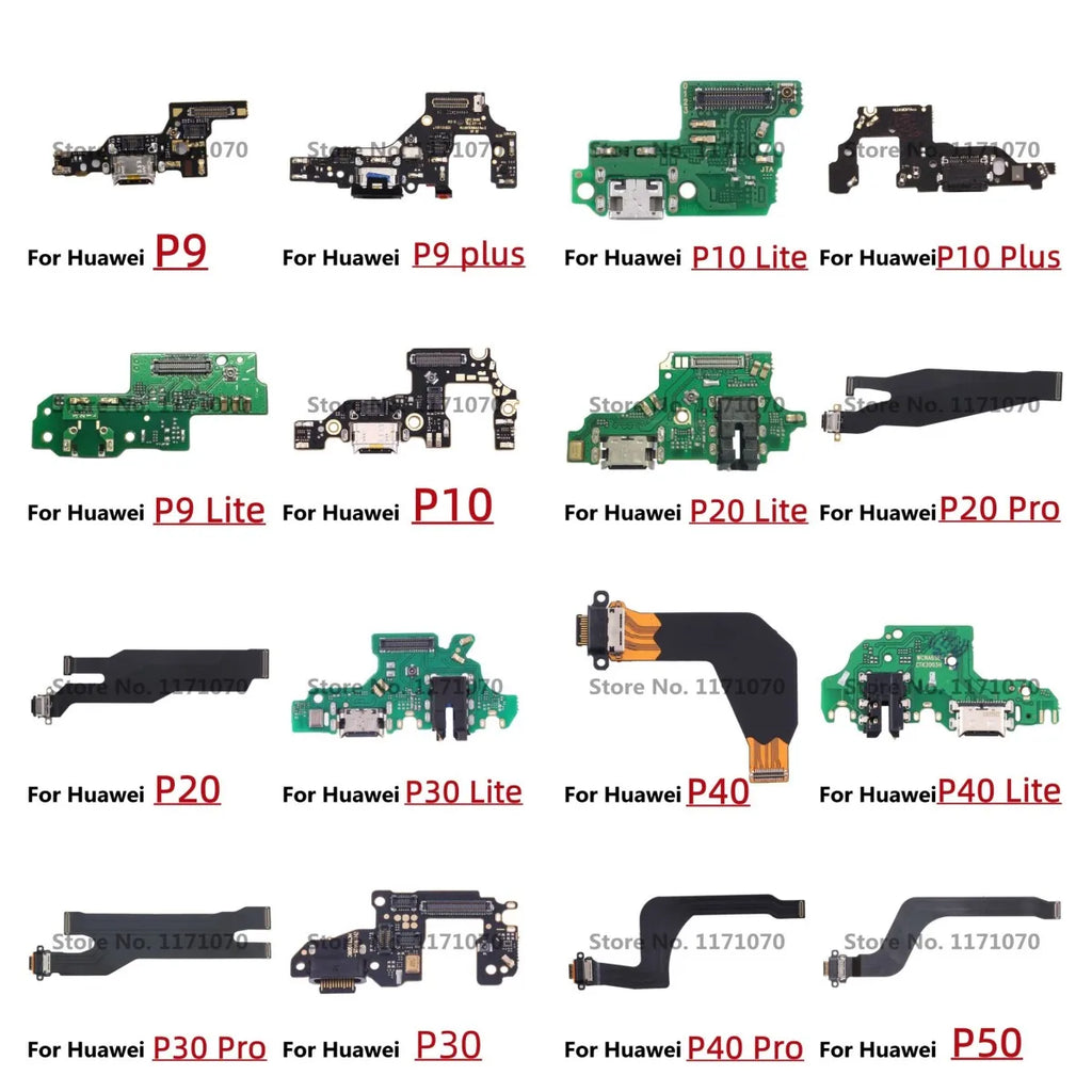 Charging Port Board For Huawei P40 P50 P9 P10 P20 P30 Lite Pro Plus USB Charger Dock Connector Motherboard Ribbon Flex Cable