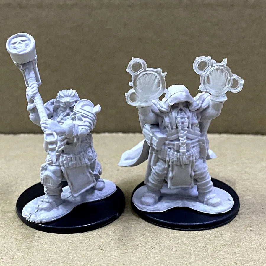 Lot Skeletons Dragonborn Fighter Orc Barbarian Paladin Dwarf Fighter Warlock Miniatures Nolzur's Miniatures Board Game Models