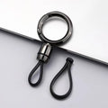 Car Keychain Pendant Metal Casual Key Chain Waist Hanging Buckle Ring Hanging Round Keychain Anti-Lost Lock Keychain