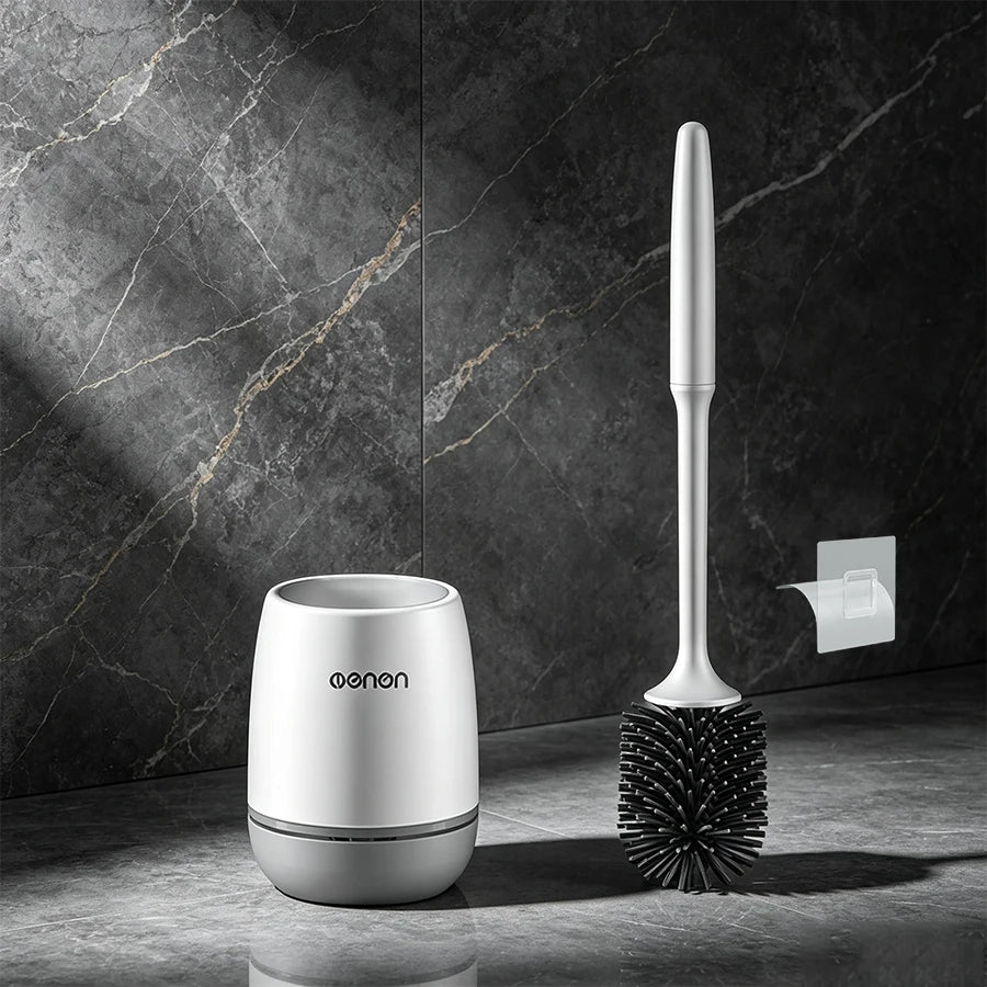 Wall-mounted Toilet Brush Bathroom Accessories Wall Floor Bathtubs Cleaning Tools Cleanliness Silicone Brush