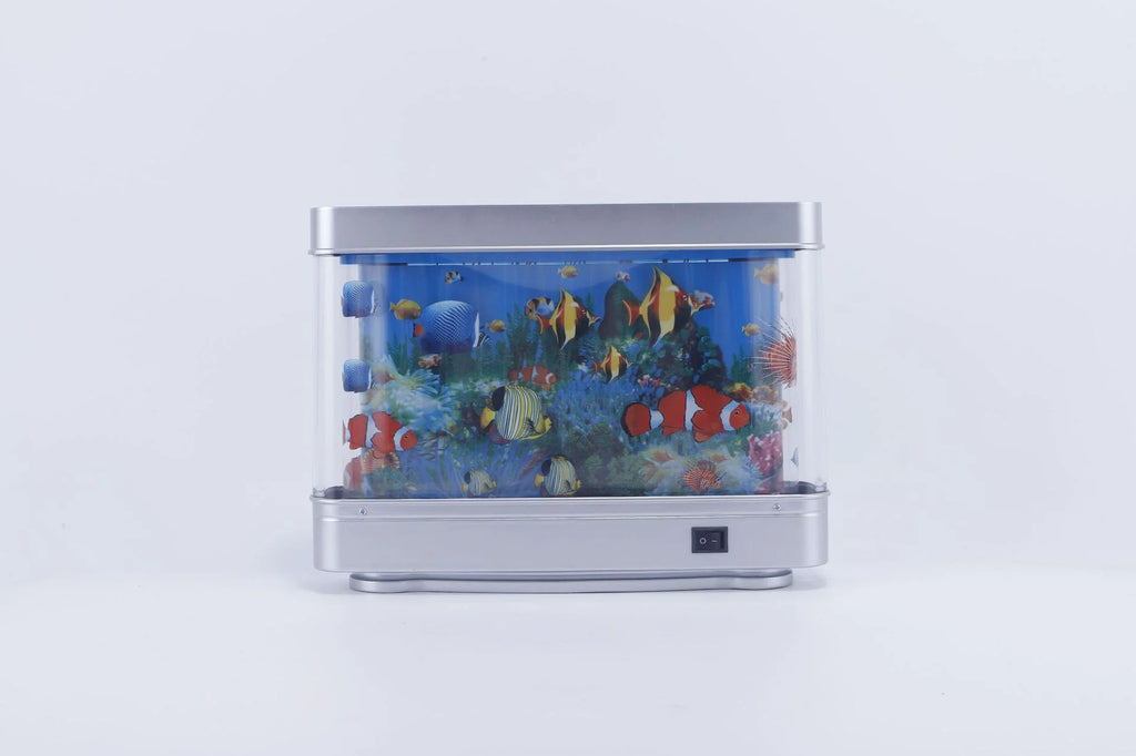 Mini LED Fish Lamp Night Light for Home Decor Desktop Aquarium Mood Lighting