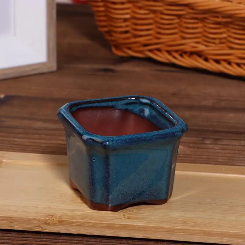 3PCS Ceramic  Plant Pots Mini Planters Cute Design for Desk Dining Table Room Decoration