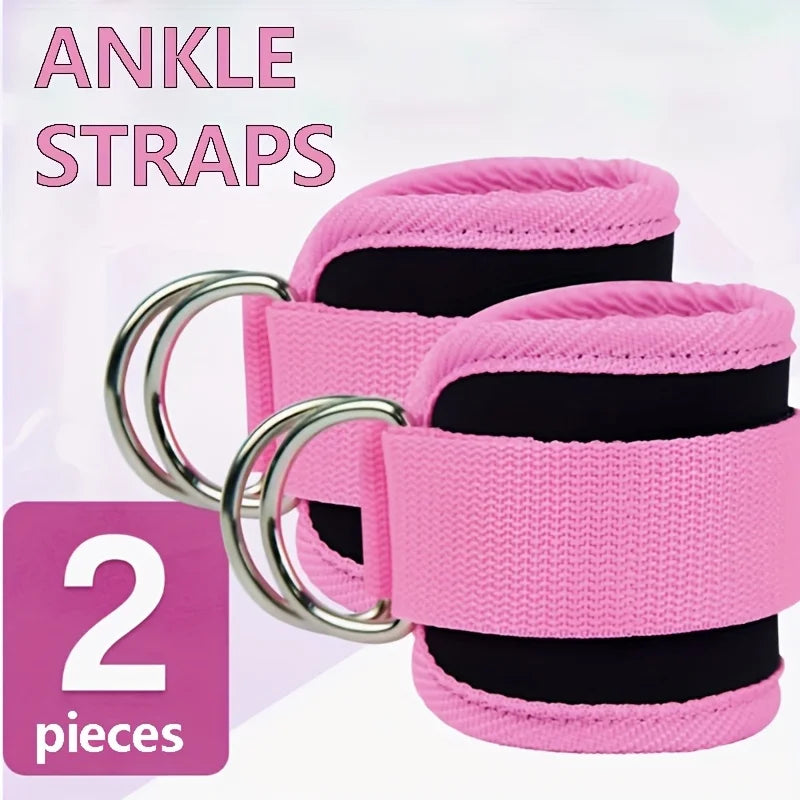 2 Pcs Fitness Ankle Straps, Universal Size,  Men and Women's Back Ankle Straps, Hip Exercises and Leg Extension
