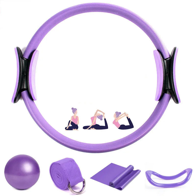 Pilates Circle Yoga Resistance Straps for Strength Training Elastic Band Muscle Trainer for Back And Shoulder Fitness Equipment