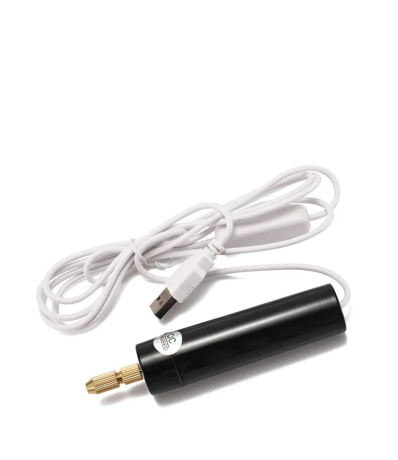 Handheld Mini Electric Drill, DIY, USB Electric Drill Tools for Epoxy Resin Jewelry Making, Wood Craft, Engraving Pen Tool