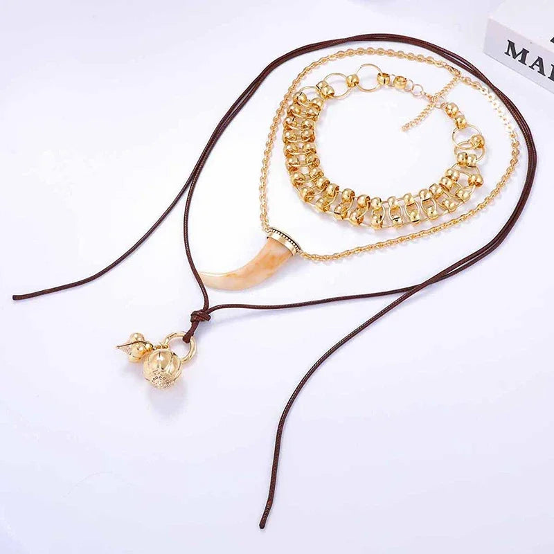 Pendant Necklaces For Women Men Vintage Ethnic Style Necklace Holiday Party Geometric Jewelry Gifts