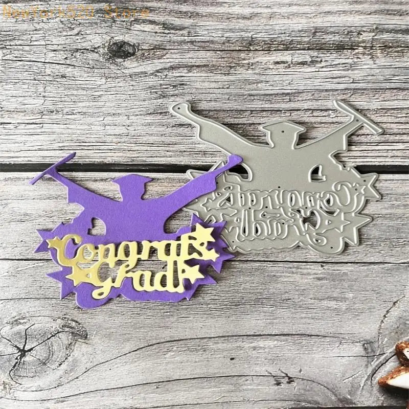 Graduation Metal Cutting Dies DIY Scrapbooking Decorative Embossing Paper Cards N84C