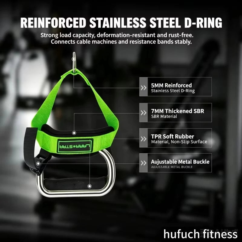 Ergonomic Gym Handle Adjustable Shoulder Grip Cable Fly Attachment Lateral Raise Strap Home Core Workout Equipment Fitness Gym