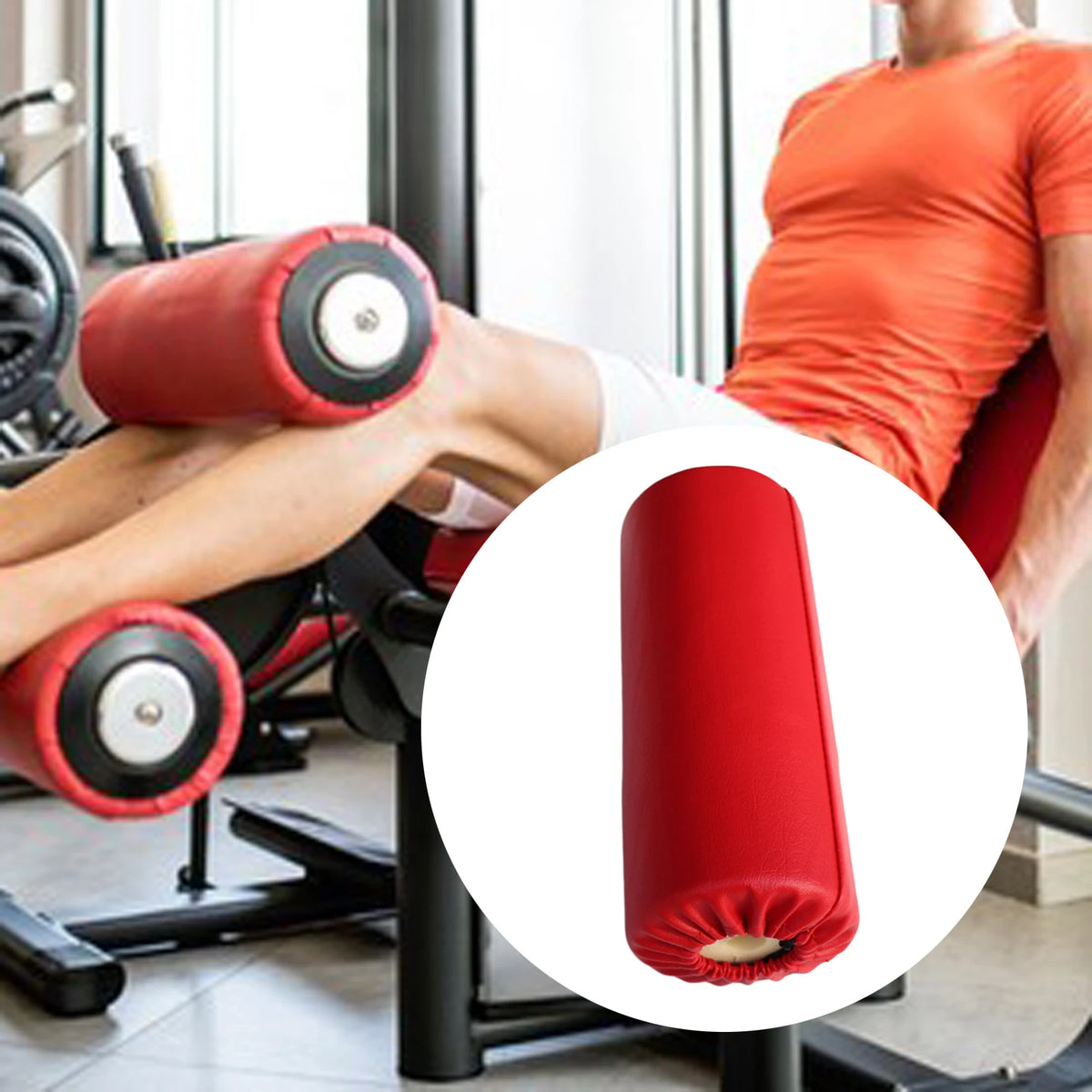 PU Leather Foam Foot Pad Sponge Roller Support Workout Exercise Equipment for Home Gym Fitness Exercise Machines