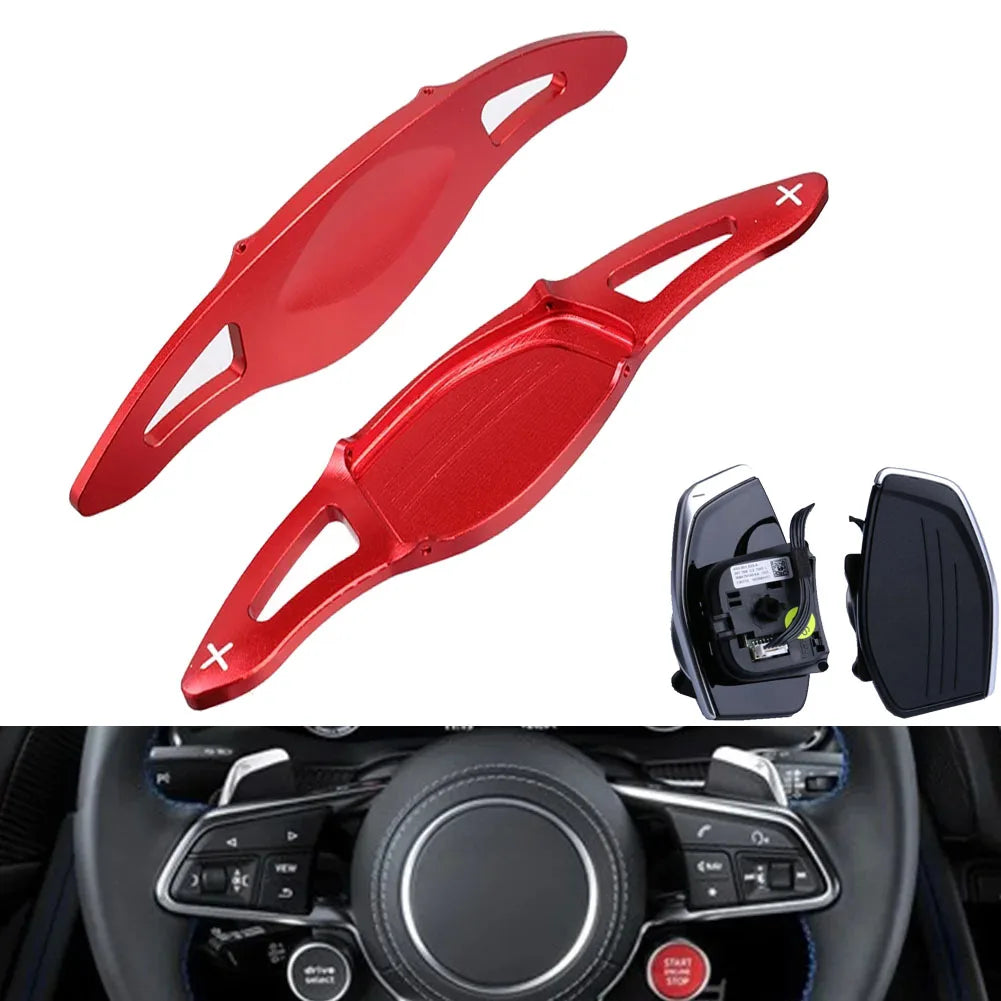 For Audi RS3 RS4 RS5 2017 2018 R8 TT RS 2016 2017 2018 Car accessories Aluminum Steering Wheel Paddle Extension Shifter styling