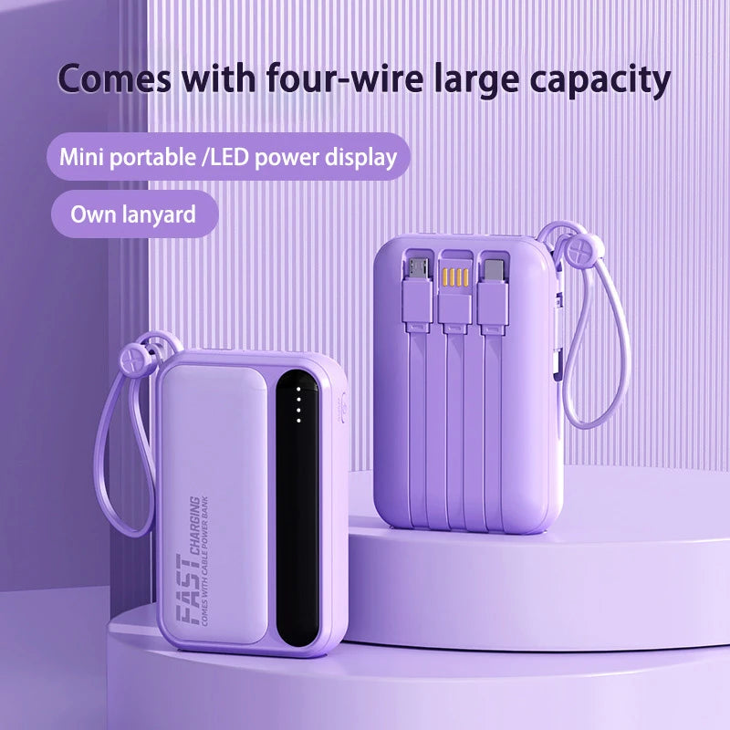 OnePlus 30000mAh Power Bank BuiIt in 4 Lines Super Fast Charging Large Capacity Portable External Battery for All Phones Android