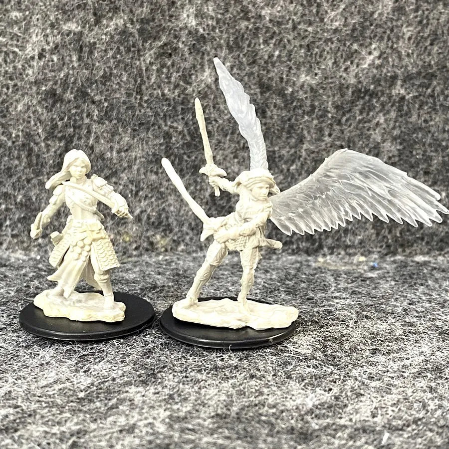 Lot Skeletons Dragonborn Fighter Orc Barbarian Paladin Dwarf Fighter Warlock Miniatures Nolzur's Miniatures Board Game Models