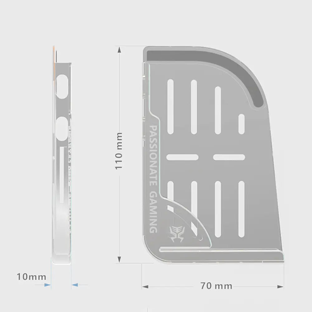 2pcs Soft Silicone Auxiliary Mobile Game Holder for iPad Tablet Grips Handle Gaming Accessories for PUBG Mobile Game Joystick