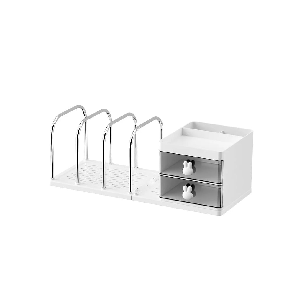 Desktop Book Organizer File Holder Bookend StorageBox Office Student Stationery Books Documents Sorting Rack Home Study Supplies