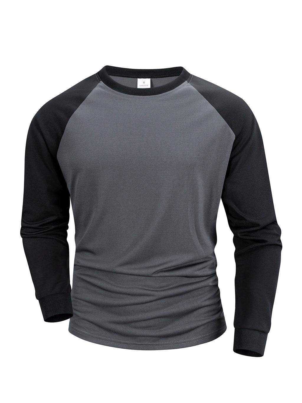 T Shirt for Men O-neck Casual Long Sleeve T-shirts Solid Color Men's Clothing Full Length Sleeve for Spring Summer Undershirts