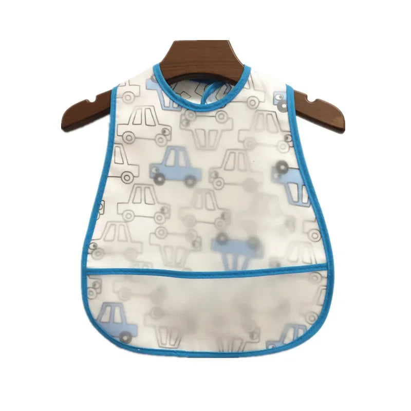 Baby Cartoon Feeding Bibs EVA Waterproof Bibs Adjustable Baby Bibs Baby Child Apron