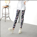 Women Charm Leggings New fashion Pattern Workout Jeggings Best Ladies Elastic Flower Pants