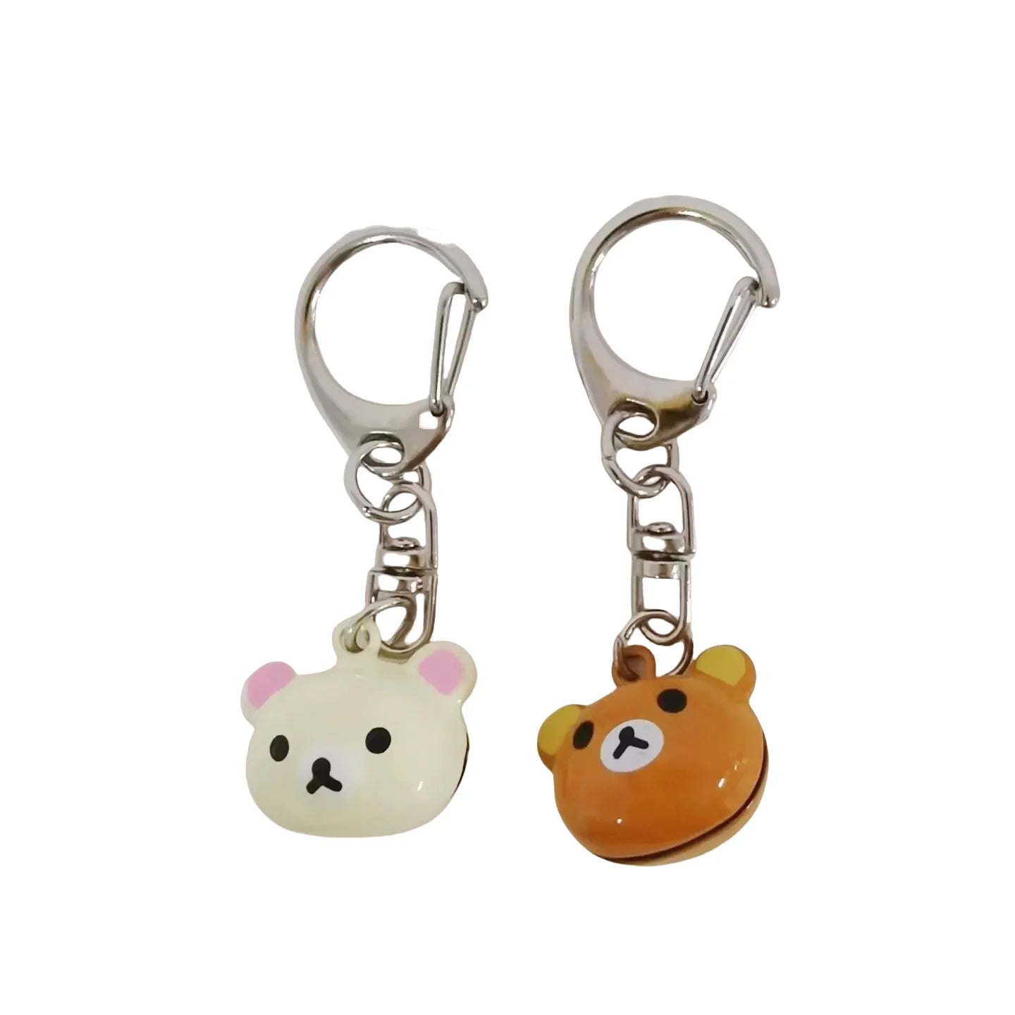 Cute Teddy Bear Rilakkuma Key Chains for Girls Keyrings Car Key Decor Keychains Backpack Pendants Charms Accessories Kids Gifts