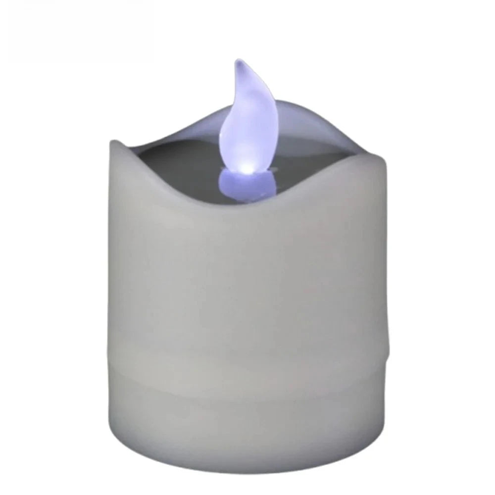 Solar Energy LED Light Candle Lamp Waterproof Nightlight for Home Decoration Yellow Flameless Fake Electronic Candle