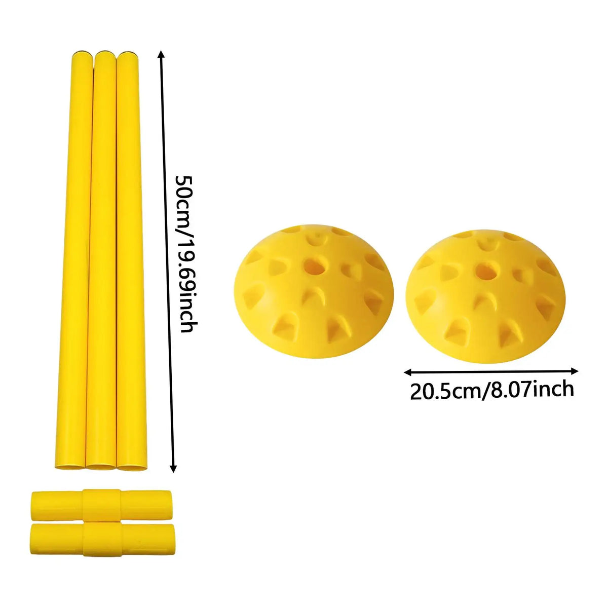 Football Agility Training Poles Speed and Agility Training Equipment Folding Soccer Agility Pole Set for Competition Practice
