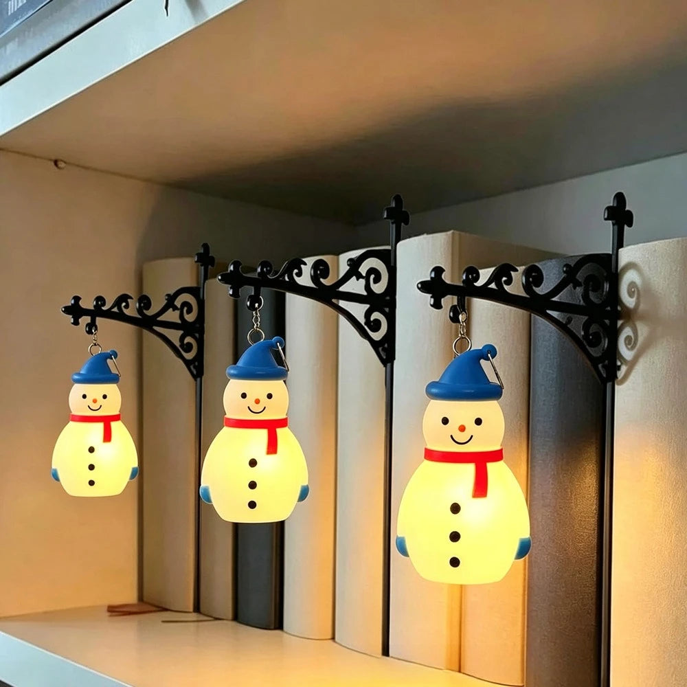 Library Lantern Decorative Bookshelf Lighting Retro Library Lantern Bookshelf Lamp Multifunctional Warm LED Nightlight Ornament