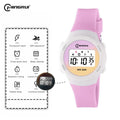 New Boys Girls Watch 30M Waterproof Digital Chidlren Watch Purple LCD Electronic Kids Sport Watches Alarm Clocks Gifts