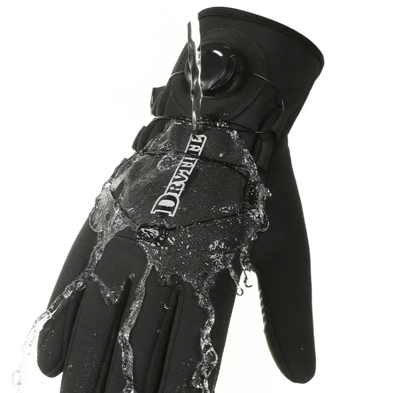 Winter Warm Gloves for Men Women Extended Thickened Windproof and Waterproof Sports Touchscreen Skiing Cycling Gloves