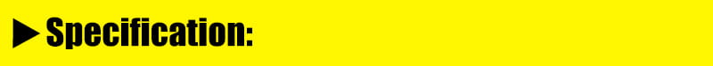 Helles gelbes Hintergrundbild mit schwarzem Text, der die Spezifikation wiedergibt, die einer schwarzen Dreiecksform vorangestellt ist, vor einer burgunderfarbenen Samt-Kugelgirlande Produktbeschreibung.