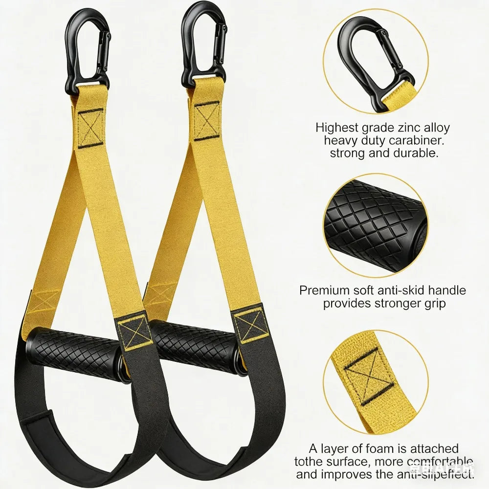 Resistance Bands Set with Handles Door Anchor Home Workout Equipment for Women Men Bodyweight Fitness Training Kit
