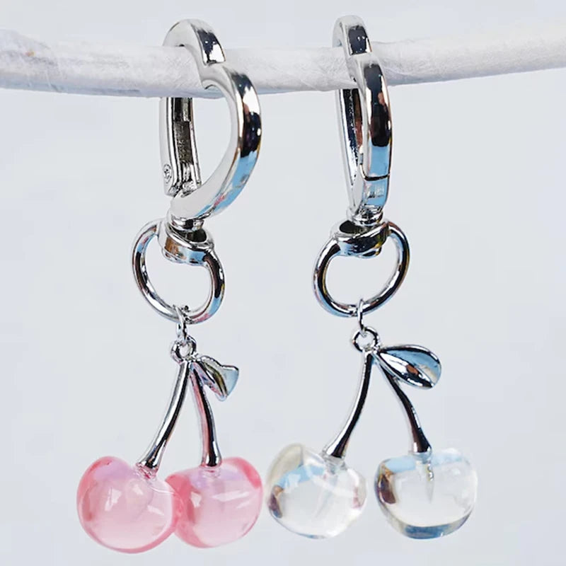 Cute Keyring Cherry Bag Charms Keychains Women Keychain for Bags Carabiner for Keys Accessories Wallet Chain Charm Fashion Gifts