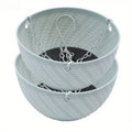 2Pcs Hanging Flower Planters, Outdoor Balcony Hanging Plant Pots for Indoor & Outdoor Green Plants