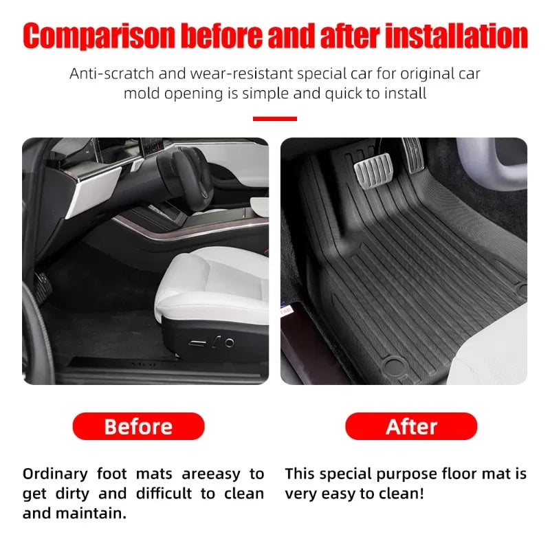 Seat Back Mat for Aion Hyper Ht 2023 Car Floor Mats TPE Accessories Easy Clean Protection All Weather Waterproof